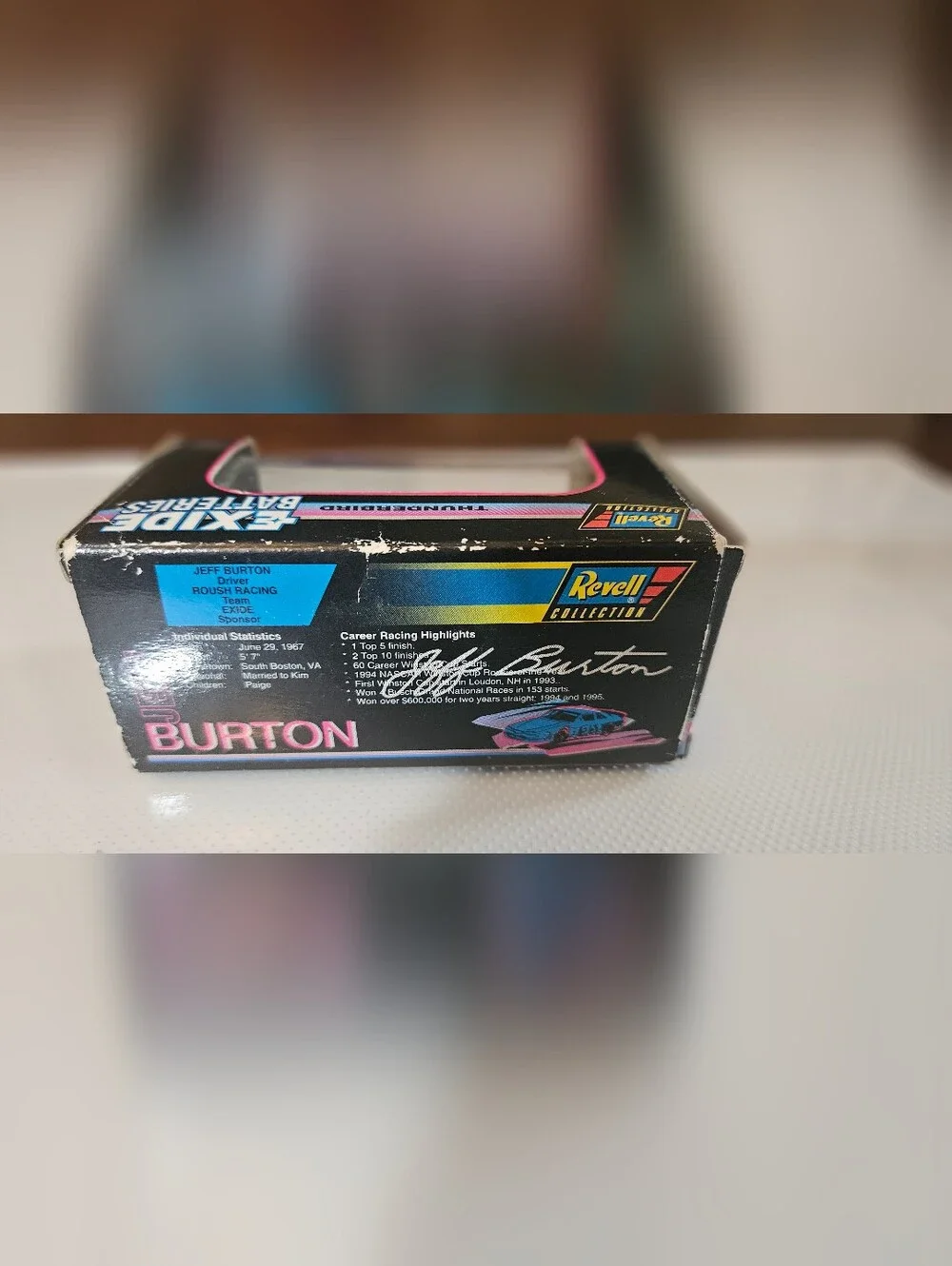 Revell Jeff Burton #99 Exide Pink & Blue Die-Cast Race Car